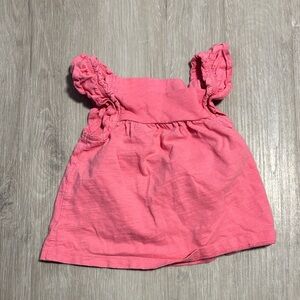 Carter's Coral Ruffle Tank Top